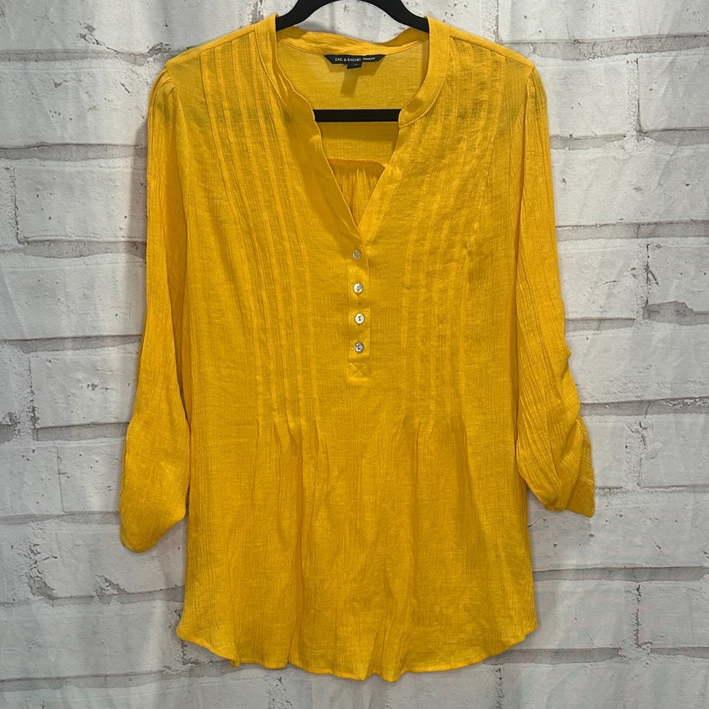 Zac & Rachel Golden Yellow Tunic Top